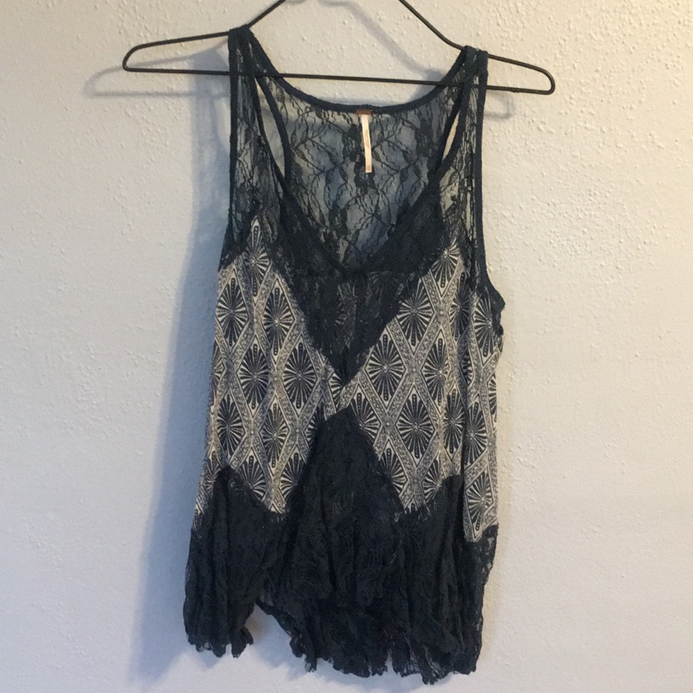 Free People Lace Tank Top
